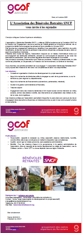 Présentation Association Bénévoles Retraités